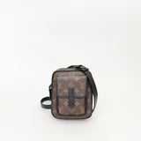 LOUIS VUITTON CHRISTOPHER WEARABLE WALLET IN MACASSAR MONO & MATTE BHW