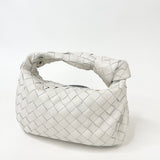 BOTTEGA VENETA MINI JODIE IN WHT INTRECCIATO LEA
