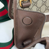 GUCCI NEO SUPREME CANVAS DOUBLE FLAP MESSENGER - BLuxe Boutique