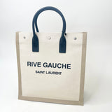 SAINT LAURENT RIVE GAUCHE CANVAS TOTE