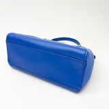 FENDI MINI BLUE LEA PEEKABOO CROSSBODY BAG