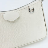 LOUIS VUITTON EASY POUCH ON STRAP CROSSBODY IN CRM EPI LEA W SHW