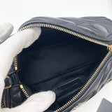 SAINT LAURENT SADE MINI TUBE IN BLK LMNSKN LEA & GHW