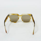 CELINE SQUARE BRN/ AMBER ACETATE SUNGLASSES