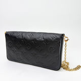 LOUIS VUITTON FELICIE POCHETTE CROSSBODY IN BLK EMPREINTE LEA