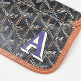 GOYARD ST LOUIS PM BLK COATED CANVAS TOTE + POUCH