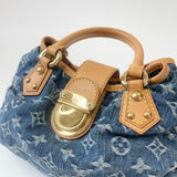 LOUIS VUITTON MONOGRAM DENIM MINI PLEATY BAG