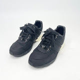CHANEL BLK/ WHT NYLON SNEAKERS sz 37.5 - BLuxe Boutique