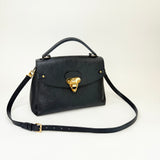 LOUIS VUITTON GEORGES MM IN BLK EMPREINTE LEA & GHW