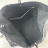 LOUIS VUITTON CARRYALL VIBE MM IN BLK LMSKIN LEA & SHW + POUCH