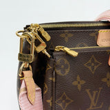 LOUIS VUITTON MULTI POCHETTE ACCESSORIES W PINK STRAP
