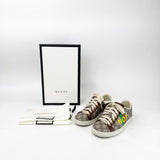 GUCCI ACE “ NOT FAKE “ SUPREME SNEAKERS sz 34 