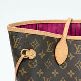 LOUIS VUITTON NEVERFULL MM MONO + POUCH