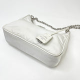 PRADA RE EDITION 2005 WHITE RE NYLON CROSSBODY