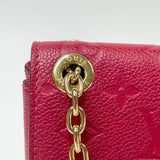 LOUIS VUITTON VAVIN BB IN RED EMPREINTE LEA & GHW