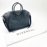 GIVENCHY MEDIUM ANTIGONA IN BLK GRAINED GOATSKIN LEATHER