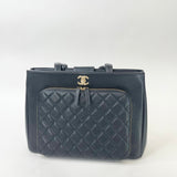 CHANEL BUSINESS AFFINITY LRG BLK CAVIAR LEA & LGHW TOTE