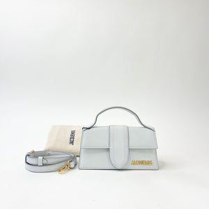 JACQUEMUS THE BAMBINO LT GRY LEA MINI CROSSBODY