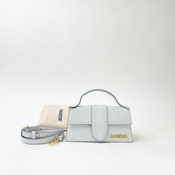 JACQUEMUS THE BAMBINO LT GRY LEA MINI CROSSBODY