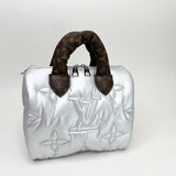LIMITED EDITION SPEEDY 25 BANDOULIERE IN SILVER METALLIC PILLOW ECONYL & SHW