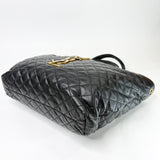 SAINT LAURENT ICARE MAXI IN BLK LMBSKIN LEA + POUCH