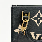 LOUIS VUITTON PETITE SEC PLAT IN BLK/ CRM MONO EMPRIENTE LEA - BLuxe Boutique