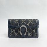 GUCCI DIONYSUS BLK DENIM SUPREME SUPER MINI CROSSBODY/ BELT BAG