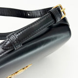 CELINE CLAUDE TRIOMPHE BLK LEA SHOULDER BAG - BLuxe Boutique