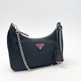 PRADA LIMITED EDITION RE EDITION 2005 BLK NYLON CROSSBODY