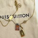 LOUIS VUITTON NANOGRAM TWO TONE NECKLACE