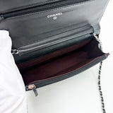 CHANEL CLASSIC WOC IN BLK LAMBSKN LEA & SHW