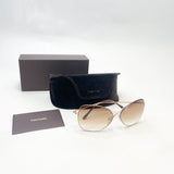 TOM FORD COLLETTE BRN GRADIENT BUTTERFLY FRAME SUNGLASSES