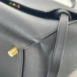 CELINE MINI BELT BAG IN BLK PEBBLED LEA
