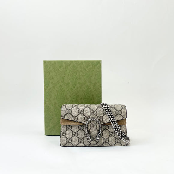 GUCCI DIONYSUS IN SUPREME CANVAS SUPER MINI MULTI WAY BAG