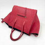 CELINE MEDIUM PHANTOM LUGGAGE IN RED CALF SKIN PEBBLED LEA