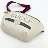 GUCCI LOGO CRM LEA BELT BAG/ CROSSBODY