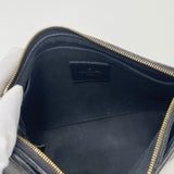 LOUIS VUITTON PALLAS CLUTCH IN MONOGRAM W BLK TRIM