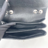 CHANEL SQUARE FLAP BAG IN BLK CAVIAR LEA & SHW