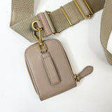 PRADA RE EDITION 2005 CROSSBODY IN BEIGE SAFFIANO LEA & GHW