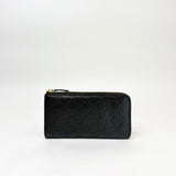 GUCCI DARK BROWN GUCCISSIMA LEA ZIP WALLET - BLuxe Boutique