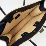 SAINT LAURENT RIVE GAUCHE RAFFIA LRG TOTE