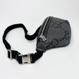 GUCCI JUMBO GG GREY BELT BAG