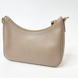 PRADA RE EDITION 2005 CROSSBODY IN BEIGE SAFFIANO LEA & GHW