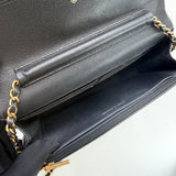 LIMITED EDITION CHANEL CASINO  CLASSIC WOC IN BLK CAVIAR LEA & GHW