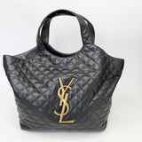 SAINT LAURENT ICARE MAXI IN BLK LMBSKIN
LEA & GHW - BLuxe Boutique