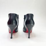 CHRISTIAN LOUBOUTIN BELLE BLK LEA BOOTS sz 35