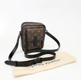 LOUIS VUITTON CHRISTOPHER WEARABLE WALLET IN MACASSAR MONO & MATTE BHW