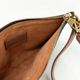 LOUIS VUITTON LOW KEY HOBO MM IN COGNAC LEA + ZIP POUCH