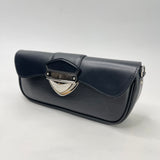 LOUIS VUITTON MONTAIGNE BLK EPI CLUTCH/ SHOULDER BAG