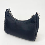PRADA RE EDITION 2005 CROSSBODY IN BLK NYLON & SHW